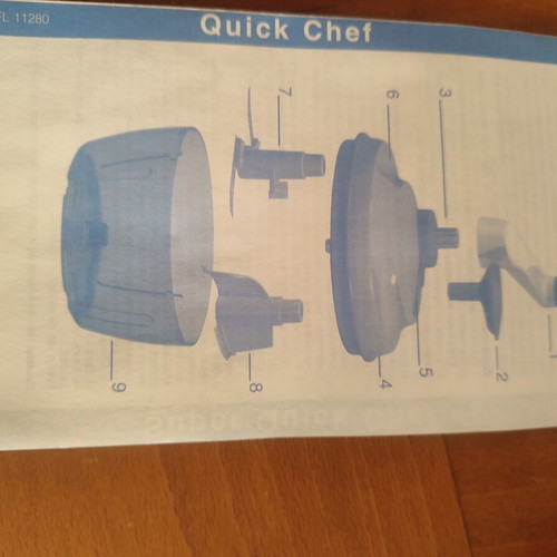 Tupperware Chopper with Blades and Paddle Whisk, New