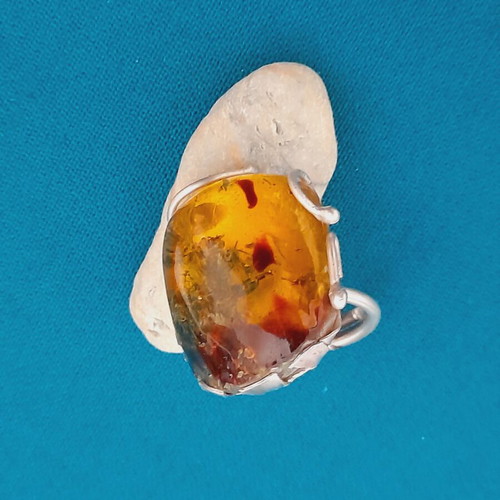 Silver ring handmade 925 resin new