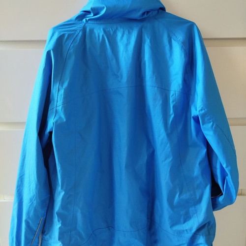 Out Living Splash women's windbreaker rain jacket, size M, blue and orange