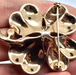 Vintage Trifari Flower Brooch μεταχειρισμένη