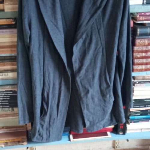 Bershka women's grey cardigan with hood size L like new