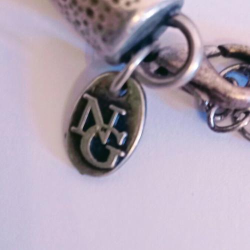 Handmade summer necklace with large starfish metal pendant Nikolis Group