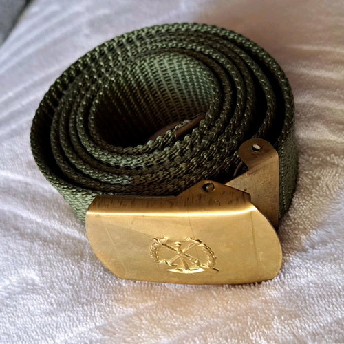 Military engineer belt like new with metal buckle
