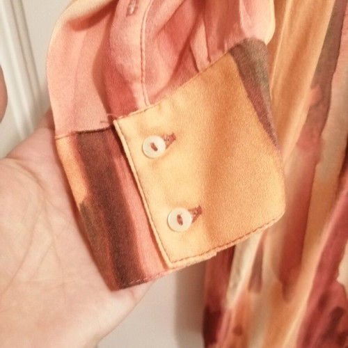Mango shirt like new with Mao collar and wide belt