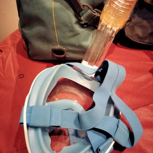 Full Face Snorkeling Masks set of 2 like new