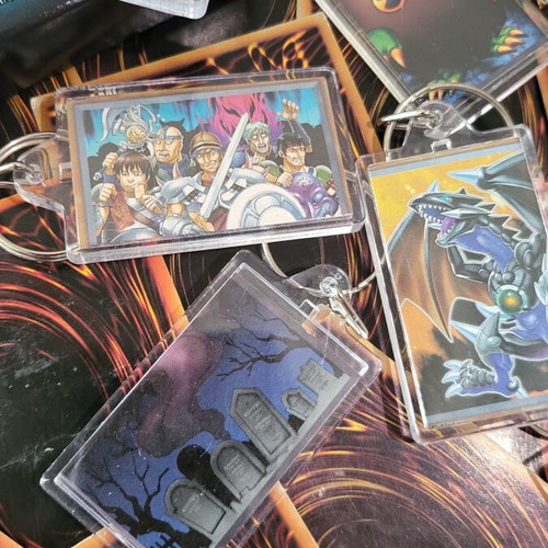Yugioh card keychains custom made