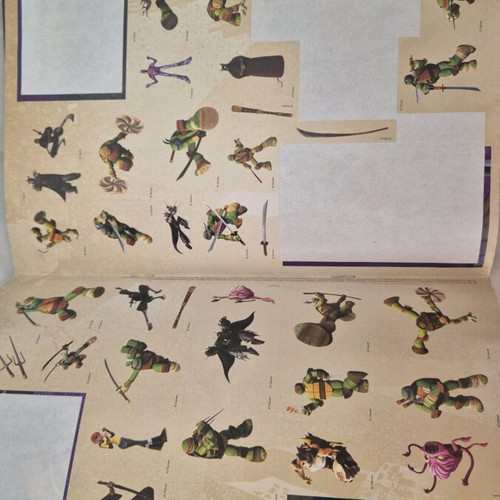 Teenage Mutant Ninja Turtles Donatello album used with stickers