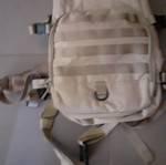 Tactical beige backpack, approx. 25L capacity