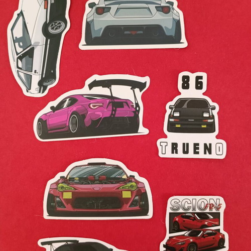 Toyota 86 Trueno GT86 GR86 Scion FRS Sticker Set of 7