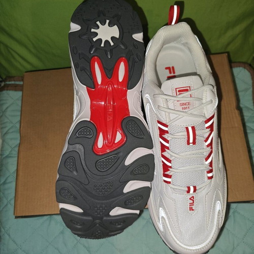 Fila Actix sneakers size 44 new, white and red
