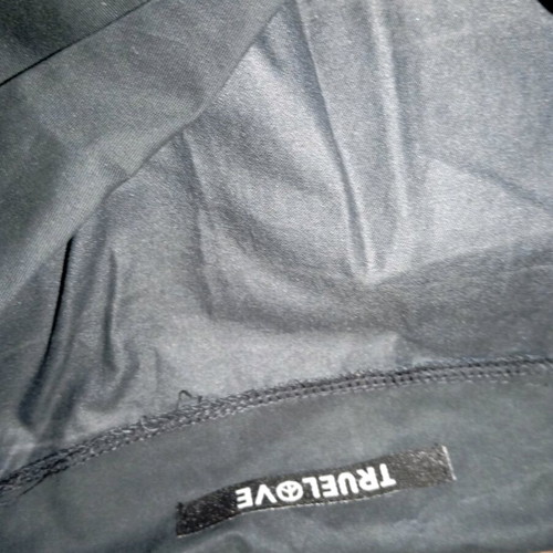 Women's fabric dress like new, black, with collar and pockets
