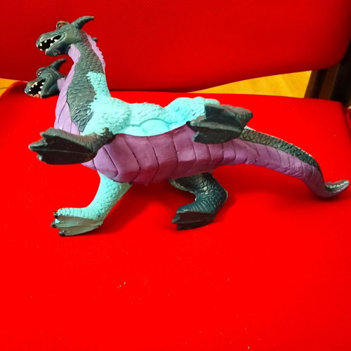 Vintage Three-Headed Dragon figure Chitech Industries 1984