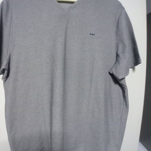 Michael Kors V Neck T-Shirt gray, men's, like new, size XL