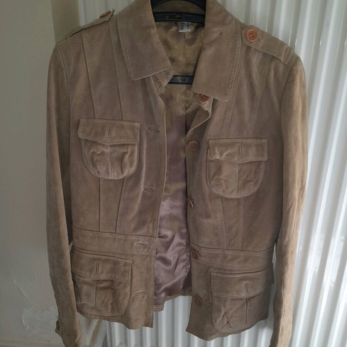 Women's leather jacket camel like new