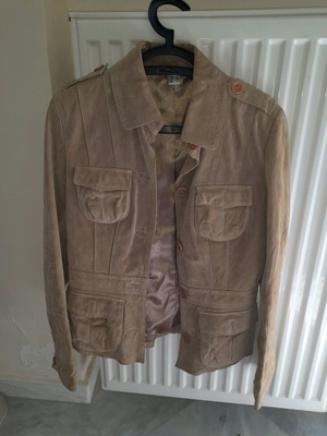 Women's leather jacket camel like new