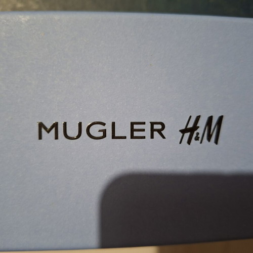 Mugler H&M clip-on earrings, silver, limited edition