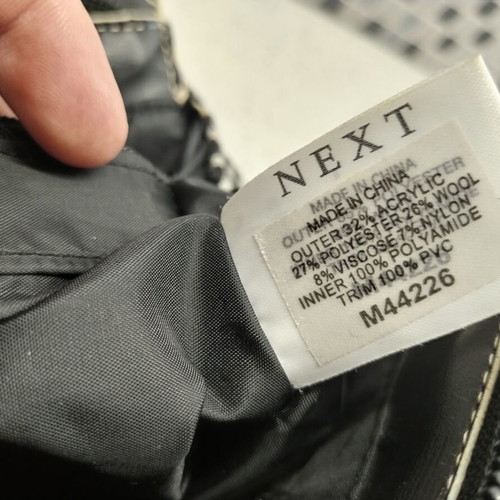 Next shoulder bag like new, black and white