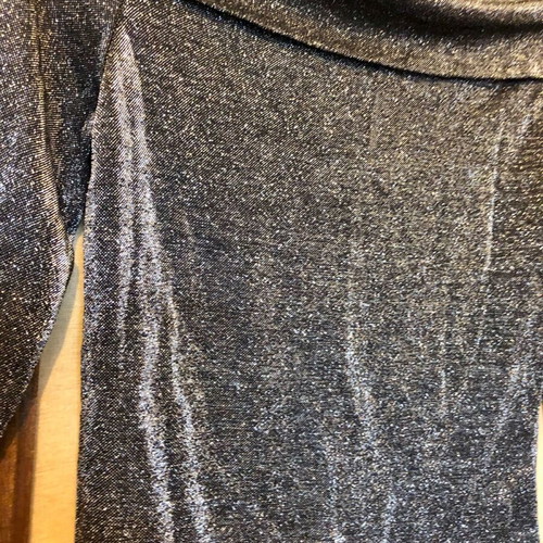 Evening top used, size S, black and silver