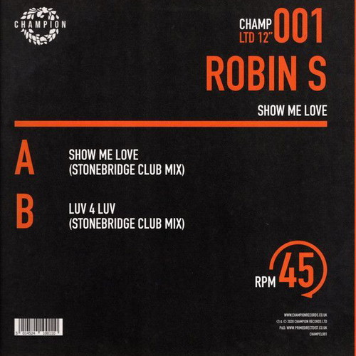 Robin S Show Me Love 12" vinyl new, electronic