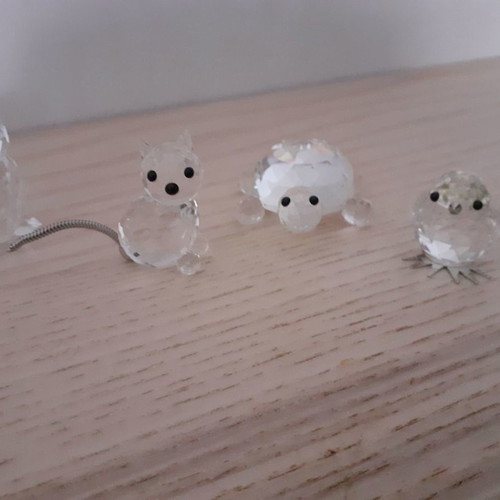 Owl and bird Swarovski and Noblesse crystal turtle new
