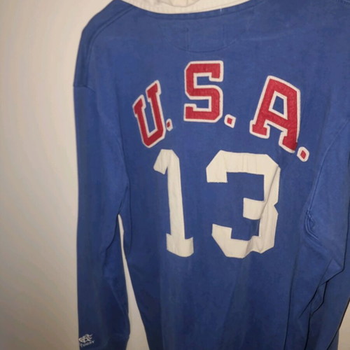 Ralph Lauren Rugby Vintage Collectible Crewneck Large like new, black and blue