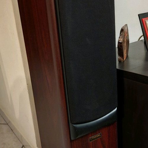 Crystal Audio Twin V6 floorstanding speakers, cherry