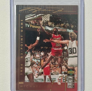 1994-95 Upper Deck Michael Jordan BASKETBALL HEROES 63 POINT Card #212