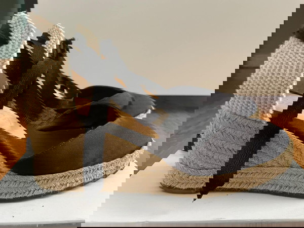 Sante Day2Day espadrilles, black satin