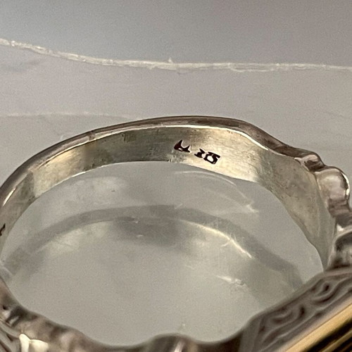 Gerochristo Classic Ring in 18K Gold and Sterling Silver like new