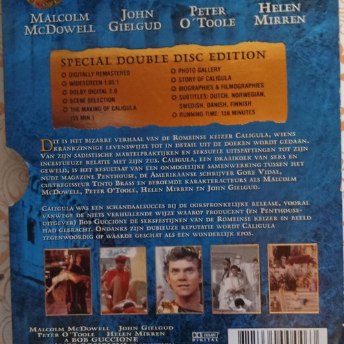 Caligula DVD like new, complete uncensored edition, 2 discs