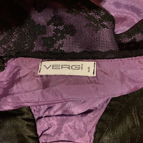 Women's blouse used, size Small, black and purple