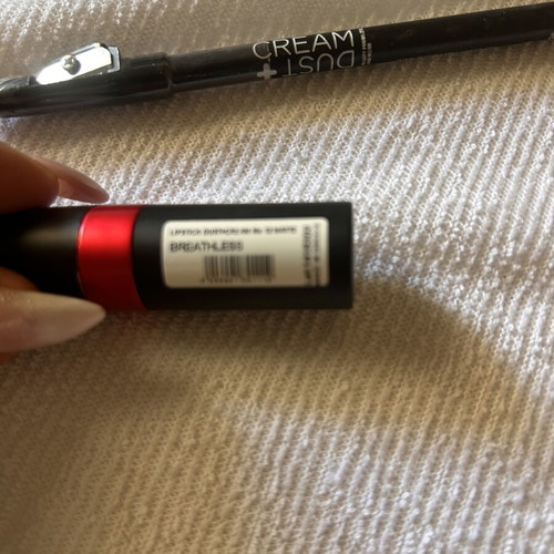 Lipstick and lip liner set, red combo