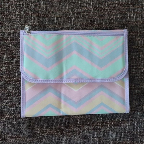 Portable Baby Changing Mat like new, pastel zig-zag design