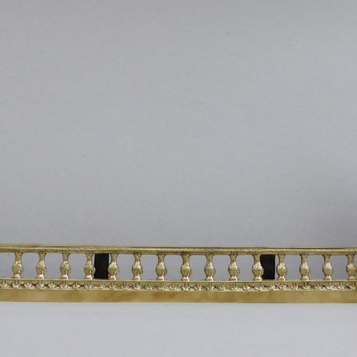 Decorative French Neoclassical Bronze Fireplace Triptych