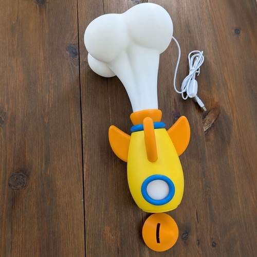 Children's rocket lamp handmade 3D like new