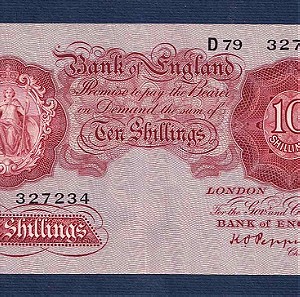 ENGLAND 10 Shillings 1955, P-368 ΕΞΑΙΡΕΤΙΚΟΤΑΤΟ Νο327234