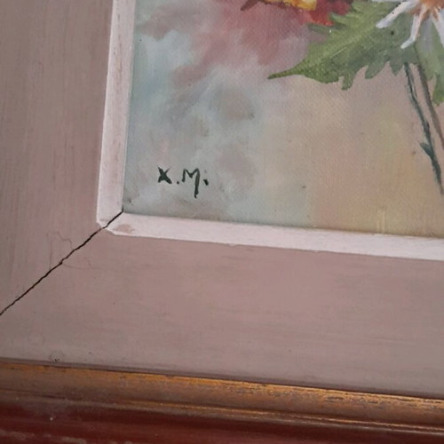 Painting with Rose Theme with Nice Frame