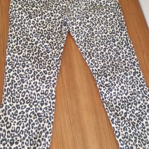 Zara denim animal print pants like new, size XXXL