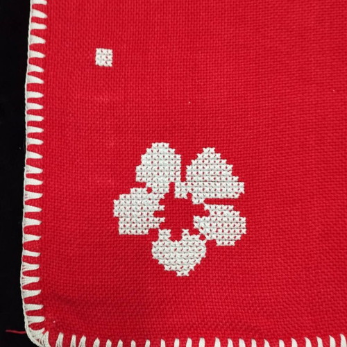Handmade embroidery used