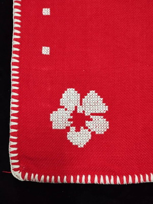 Handmade embroidery used