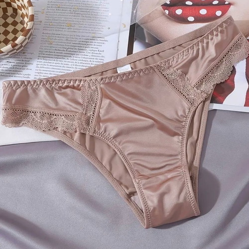 Women's satin slip underwear new, pack of 3 pieces XL