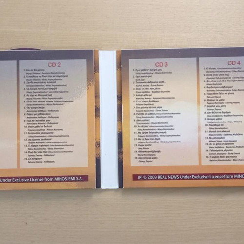 4 Tolis Voskopoulos CDs used, 60 greatest hits Real news
