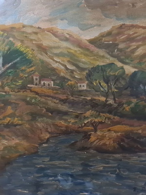 Spyros Papaloukas oil sketch on canvas new