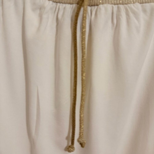 Strapless women's blouse 4teens size M white and gold like new