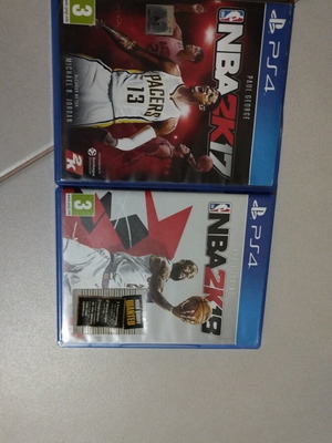 NBA 17 and 18 used for PlayStation 4 in good condition