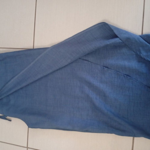 Wide leg pants wrap design blue, like new, size XL