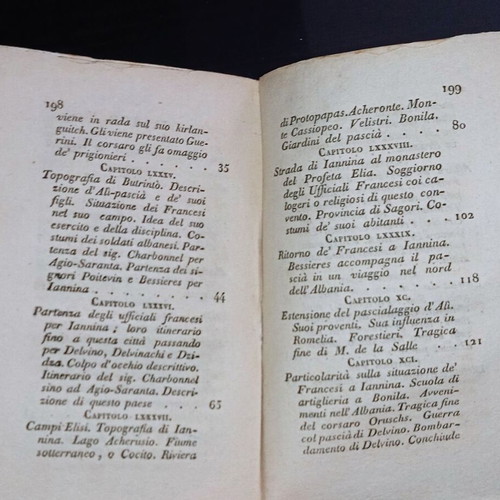 Italian travel book by Pouqueville used, 1829 Epirus