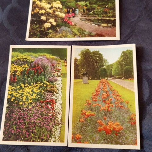 Swedish postcards from the 1950s, set of three, used