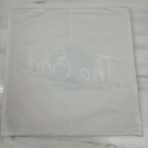 The End decorative pillowcase 40x40cm new, velvet