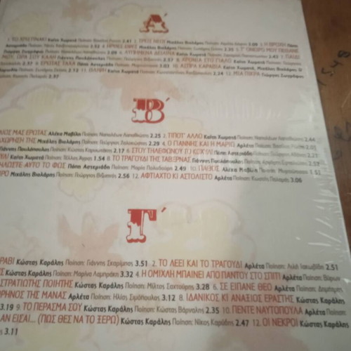 Giannis Spanos Anthologia 3 CD, laiko